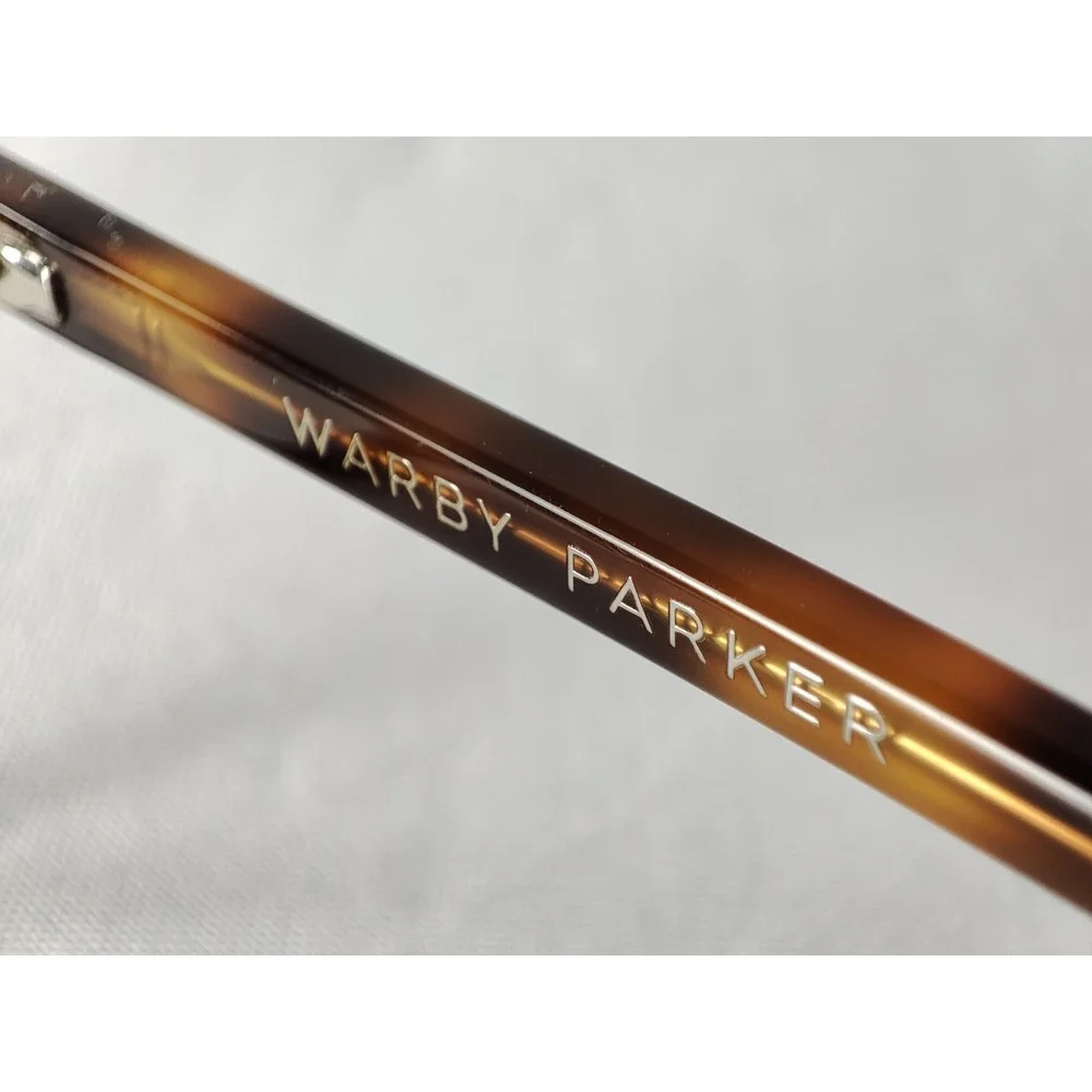 Warby Parker Daisy 225‎ Eyeglasses Whiskey Tortoise 52-16-140 Cat Eye + Case
